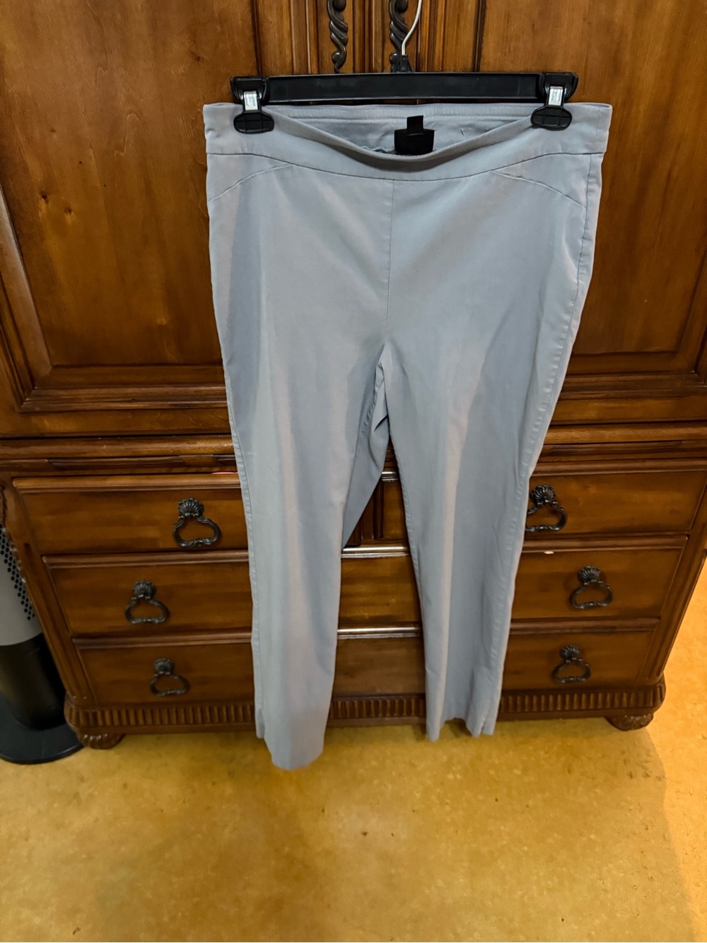 JM Collection Light Gray Blouse with Tag Detail